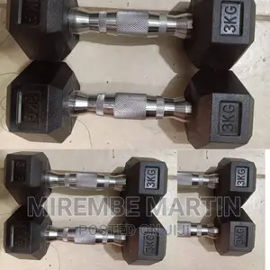 Black 3kg Dumbbells