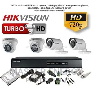 4 Channel CCTV Cameras 2mp Full Kit A1
