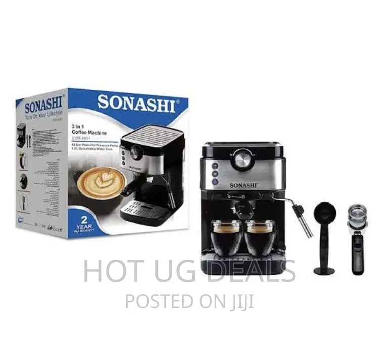 Sonashi 3 in 1 Coffee Machine – 300W Coffee Maker With 1.4L