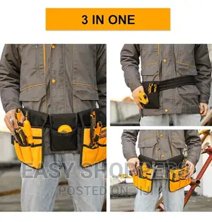 3 in 1 Waist Tools Bag Ingco 14 Pocket