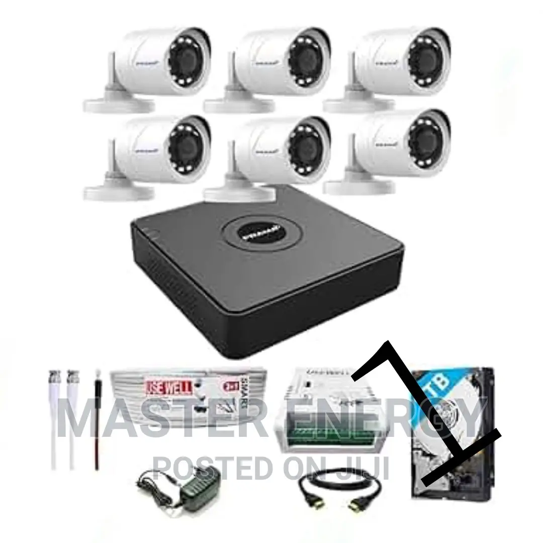 6 Channel CCTV Cameras 1080p Full Kit B5