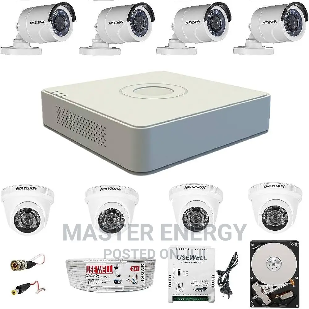 720p 8 Channel Cameras Full Kit C10
