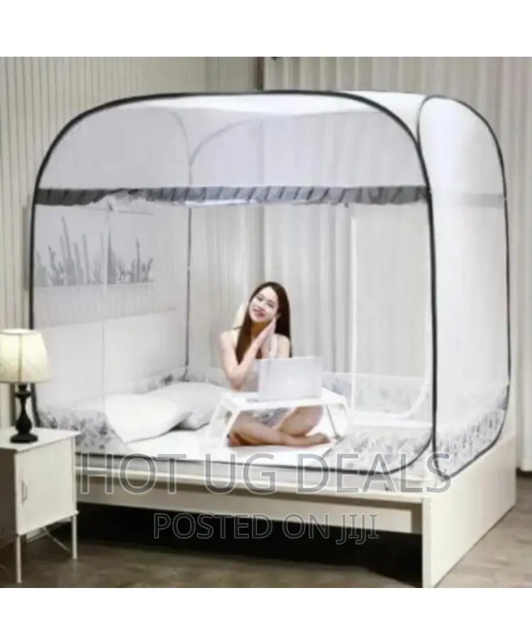5x6 Super Elegant Tent Net - White With Blue