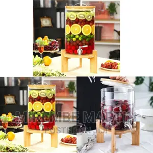 Juice Dispenser With Wooden Stand