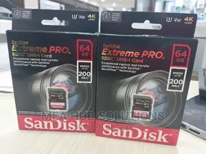 64gb Sandisk Extreme Pro Sd Card For Camera