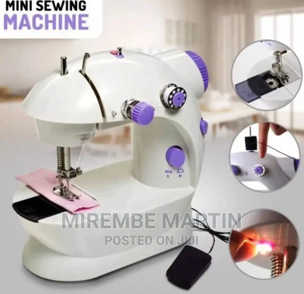 White Portable Mini Sewing Machine
