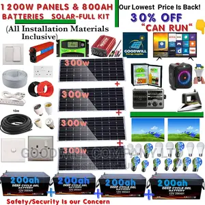 1200w Solar System Full Kit / 1200w German Solar Kit