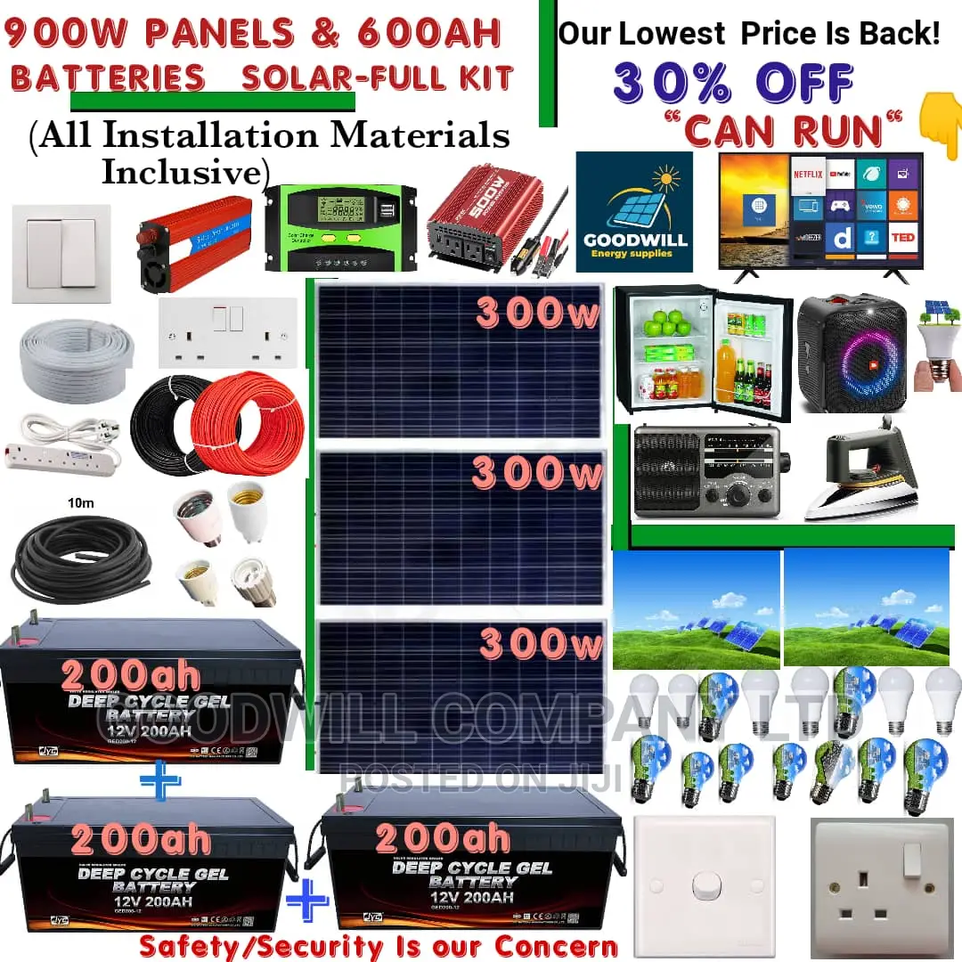 900w Solar System Full Kit / 900w German Solar Kit