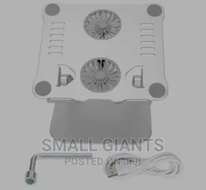 Adjustable Laptop Stand With Dual Fan Radiator