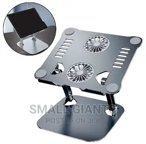 Adjustable Laptop Stand With Dual Fan Radiator