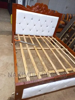 Bed for Sale 5*6 White and Brown