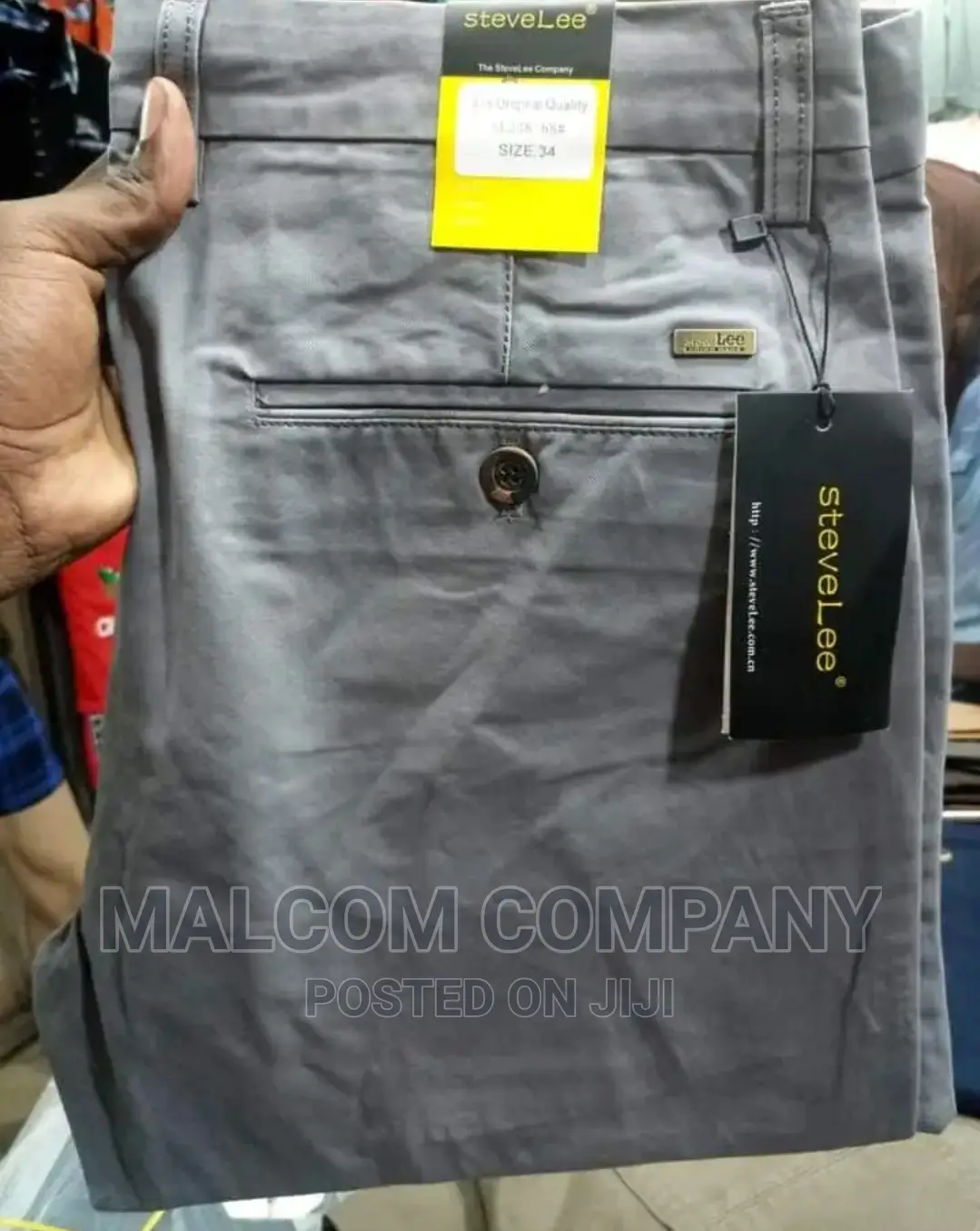 Unfading Kaki Men Trousers