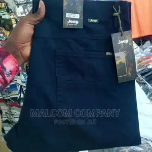 Blue Unfaded Kaki Men Trousers