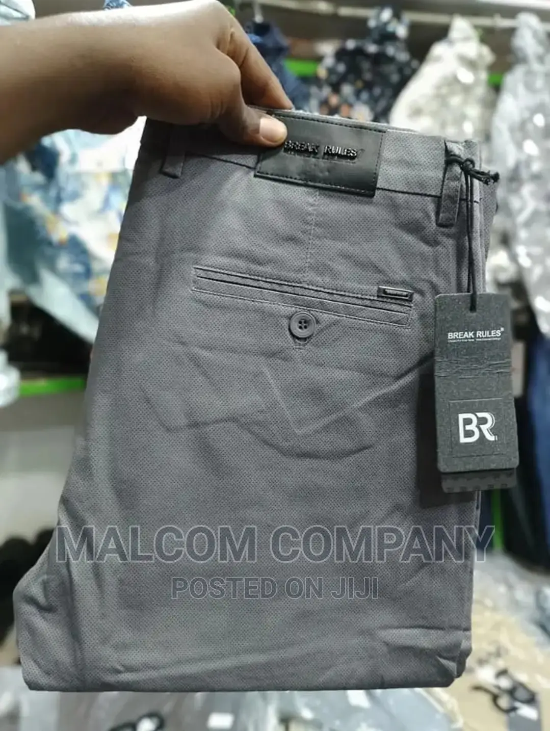Soft Kaki Men Trousers
