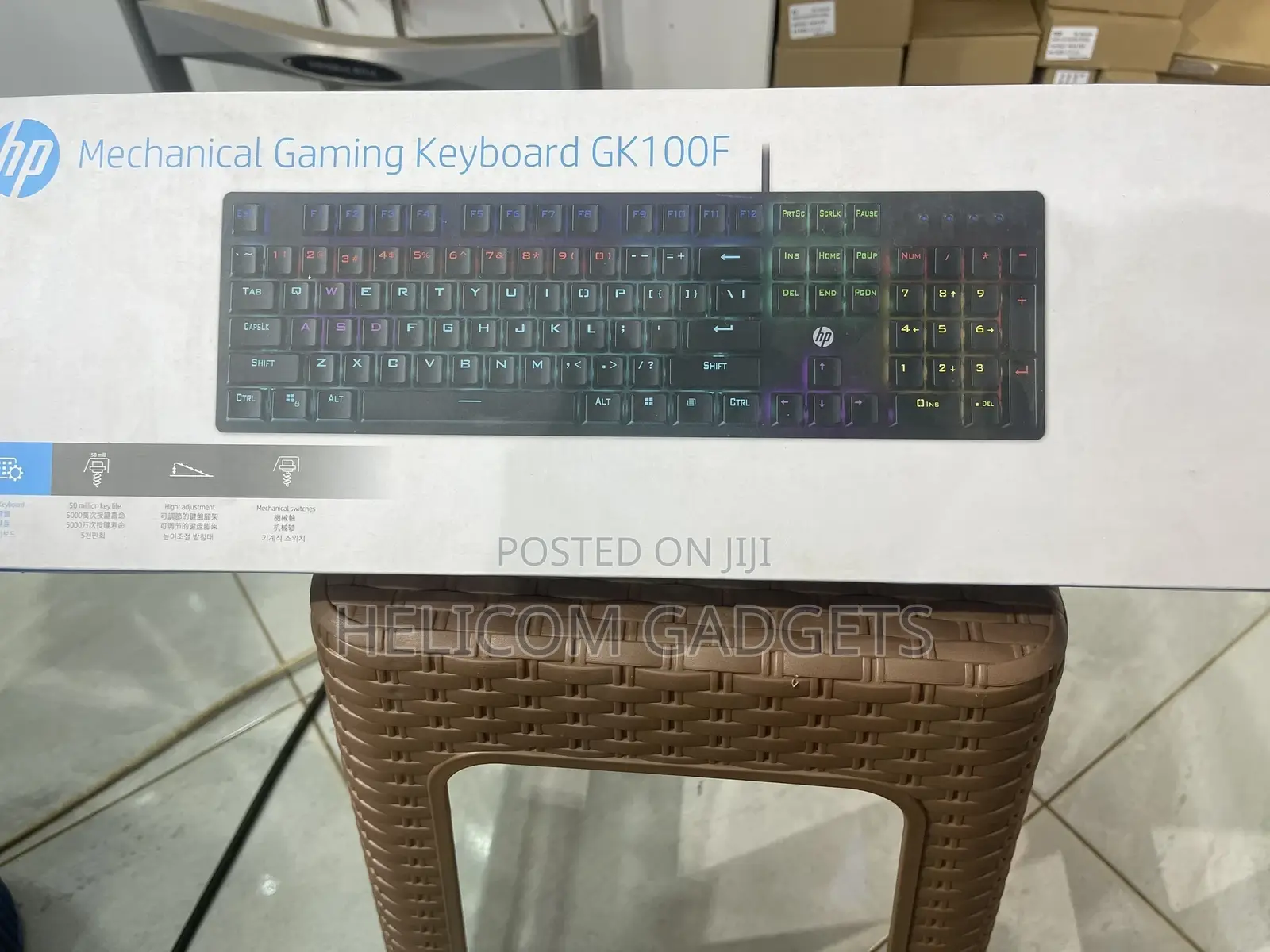 HP Wired Mechanical Gaming Keyboard GK100F