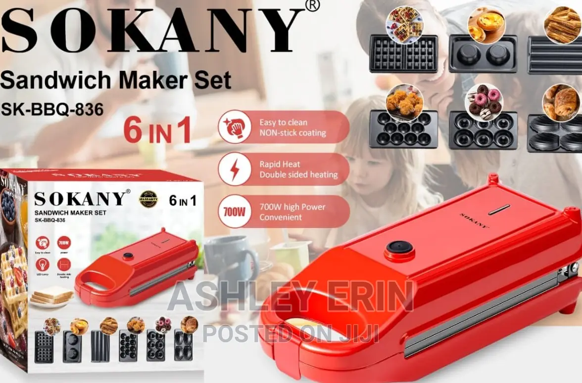 6 in 1 Sandwich Maker - Sokany