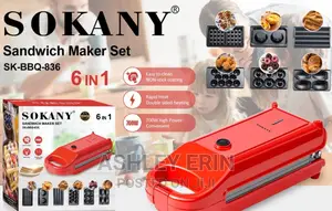 6 In1 Sokany Sandwich Maker Set Sk-Bbq836