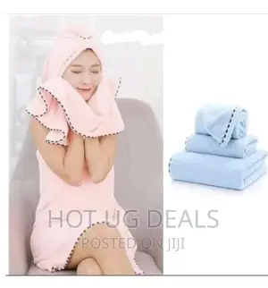 Three Piece Skirt Towel - Pink