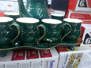 Coffee Set Cups Tray Plus Teapot