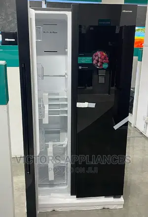 Hisense 670liters Refrigerator Side by Side Wt Mirror Finish
