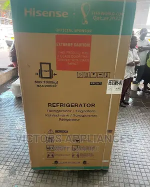 Hisense 670liters Side by Side Refrigerator Black