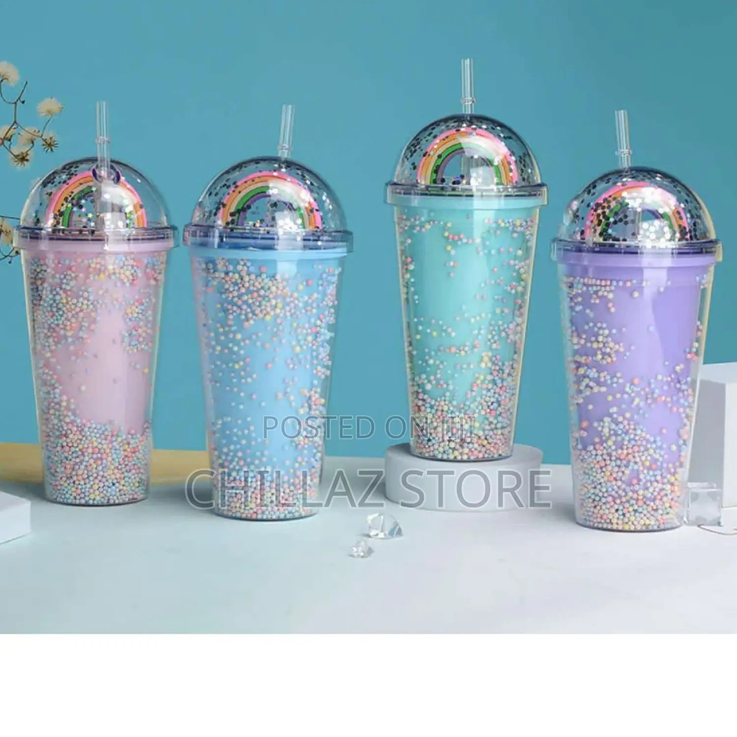 Rainbow Starlight Juice Cups.