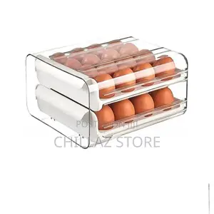 Double Layer Egg Storage Organizer.
