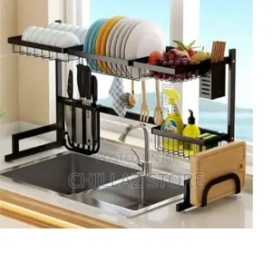 Dish Drying Rack Over the Sink.
