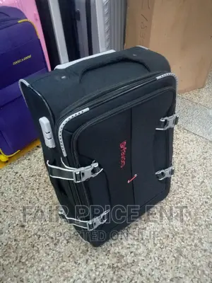 Original Cloth Suitcases. Medium Size.(;Black)