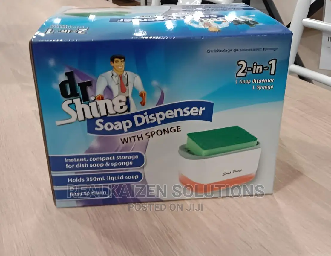 DR SHINE 2 in 1 Soap Dispenser With Sponge