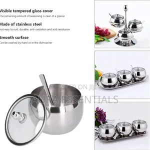 Stainless Steel Bowl With Transparent Glass Lid