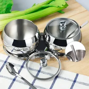 Stainless Steel Bowl With Transparent Glass Lid