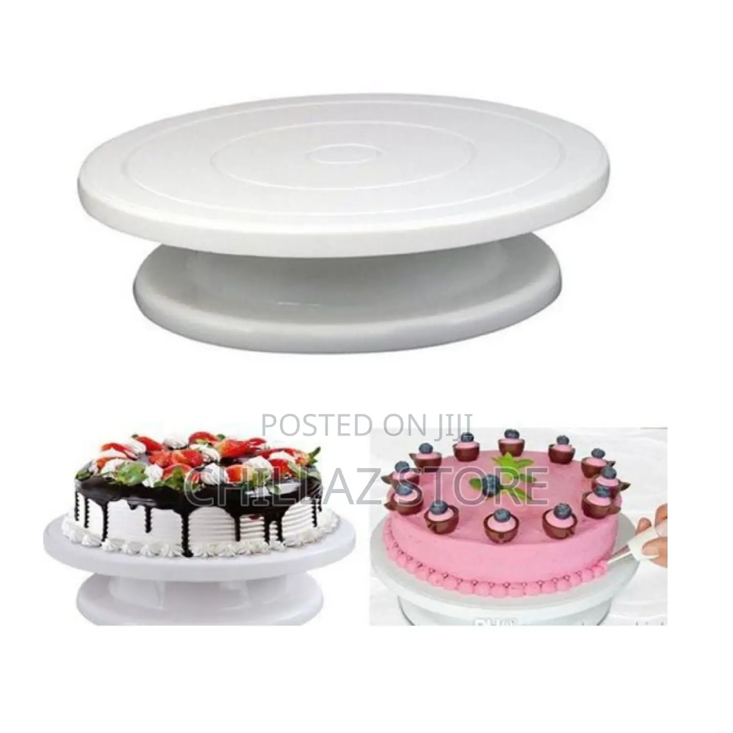 Plastic Cake Turntable Stand.