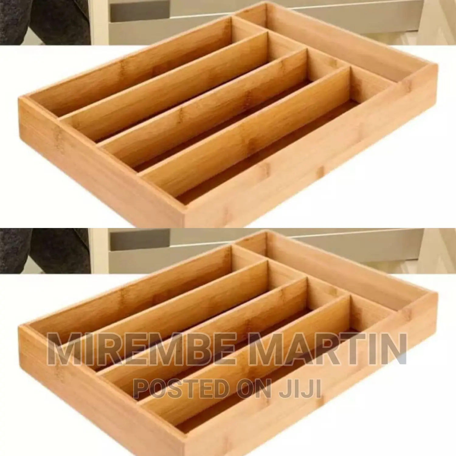 Wooden Cutlery Drawer Organizer