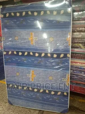 Royal Foam Mattress.4x6 Sealed Cover.( Blue)