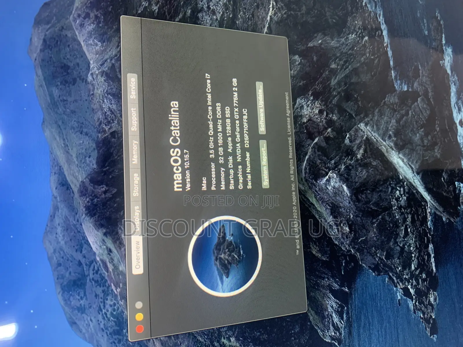 Desktop Computer Apple iMac 32GB Intel Core I7 HDD+SSD 1T