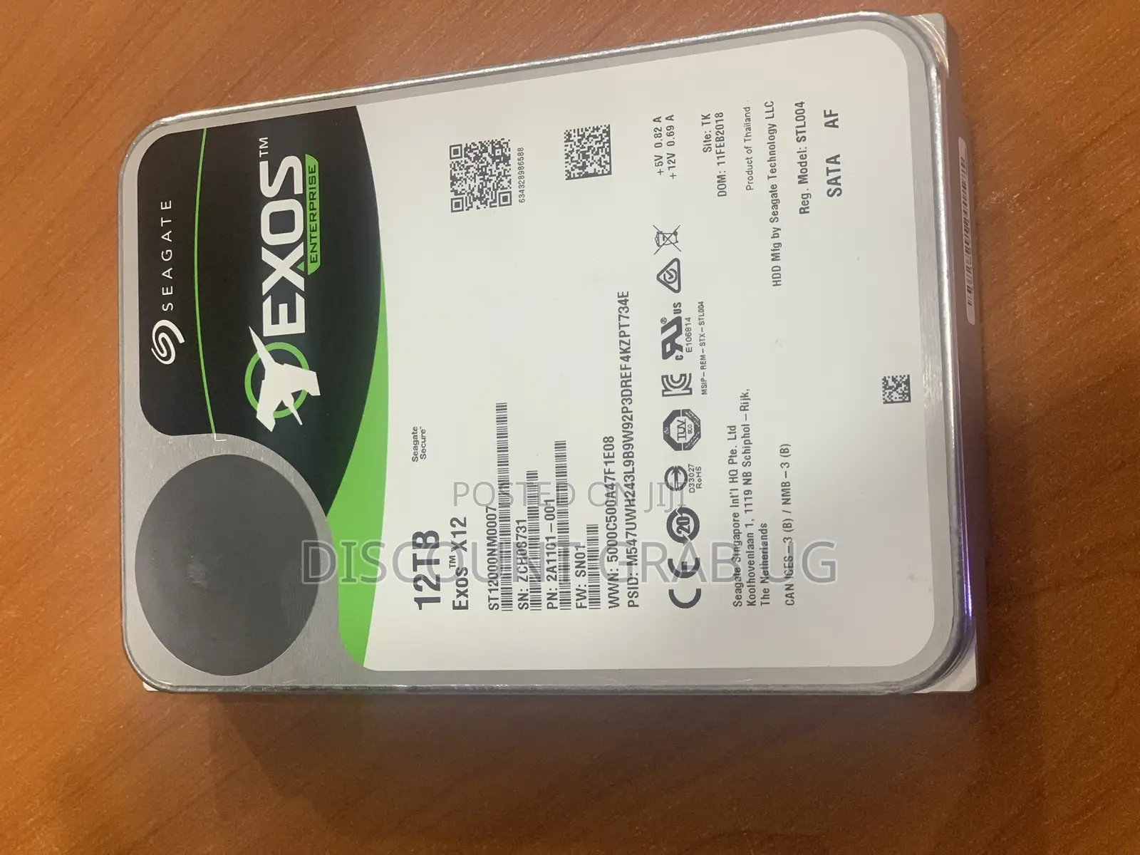 Seagate Exos 12tb Desktop Internal Harddrive