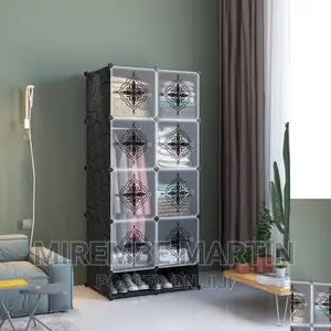 Plastic 2 Door Wardrobe