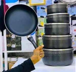 11pcs,Non-Sticky Casseroles,Frying Pan,Stainless Steel,Black