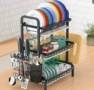 3 Layer Dish Dry Rack Organizer
