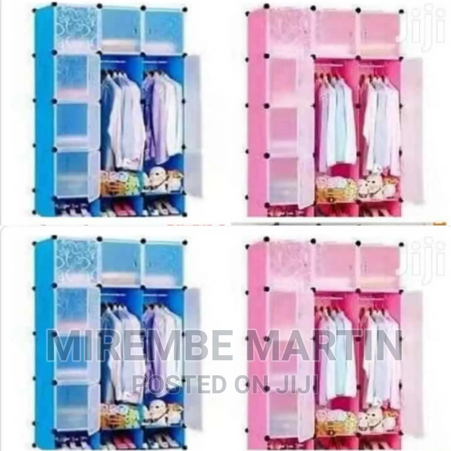 3 Portable Plastic Wardrobe