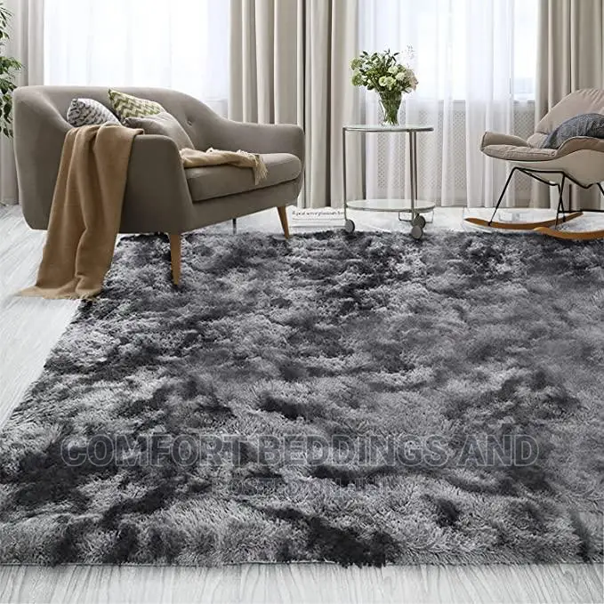 Fluffy Centre Carpet Gray