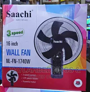 Black Electricity Saachi Wall Fan