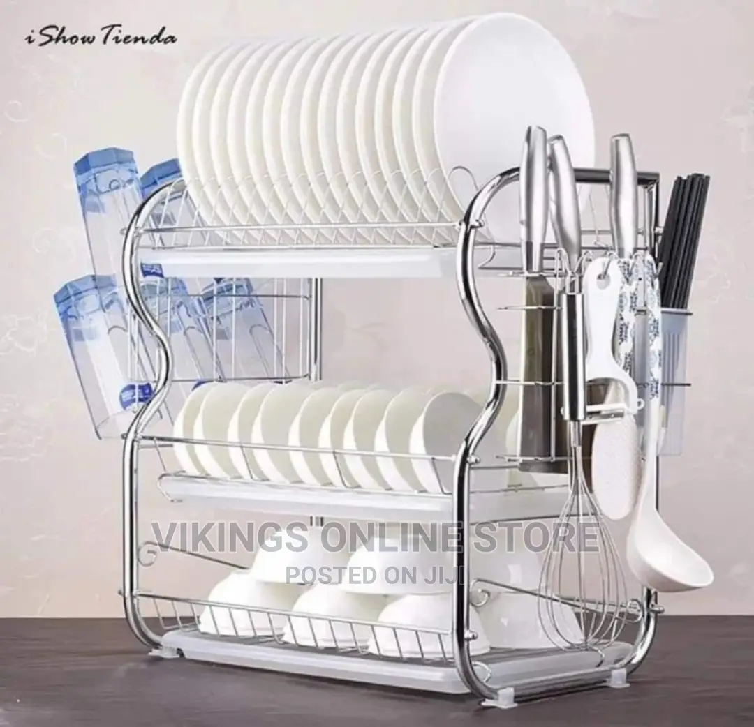 Dish Rack 3 Tier Stainless Steel