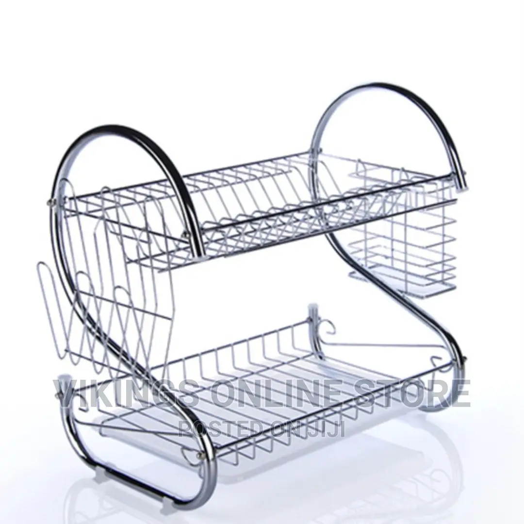 2 Tier Stainless Steel Dish Rack