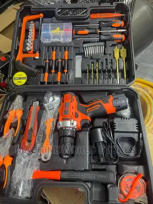 Rechargeable Drill With Tool Box