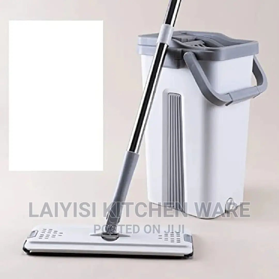 Kit Flat Mop With Bucket Both Wet and Dry
