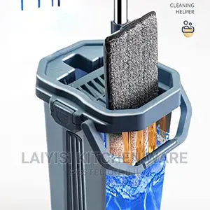 Kit Flat Mop With Bucket Both Wet and Dry