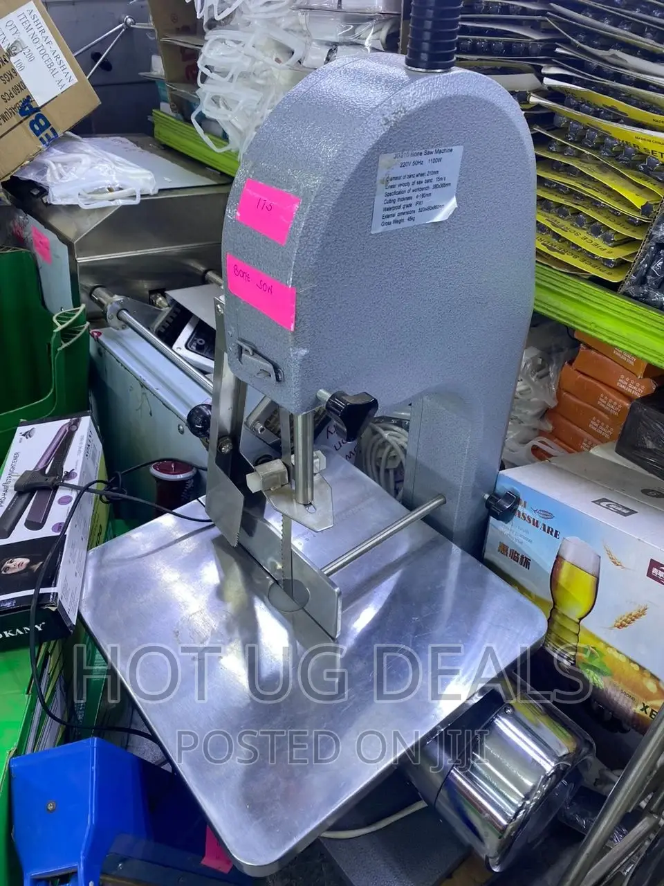 Commercial Meat Bone Cutting Saw Machine - Silver
