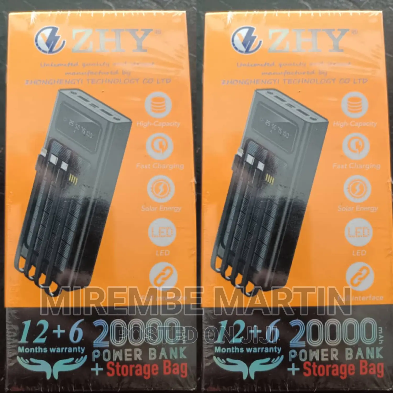 Black HZY Power Bank